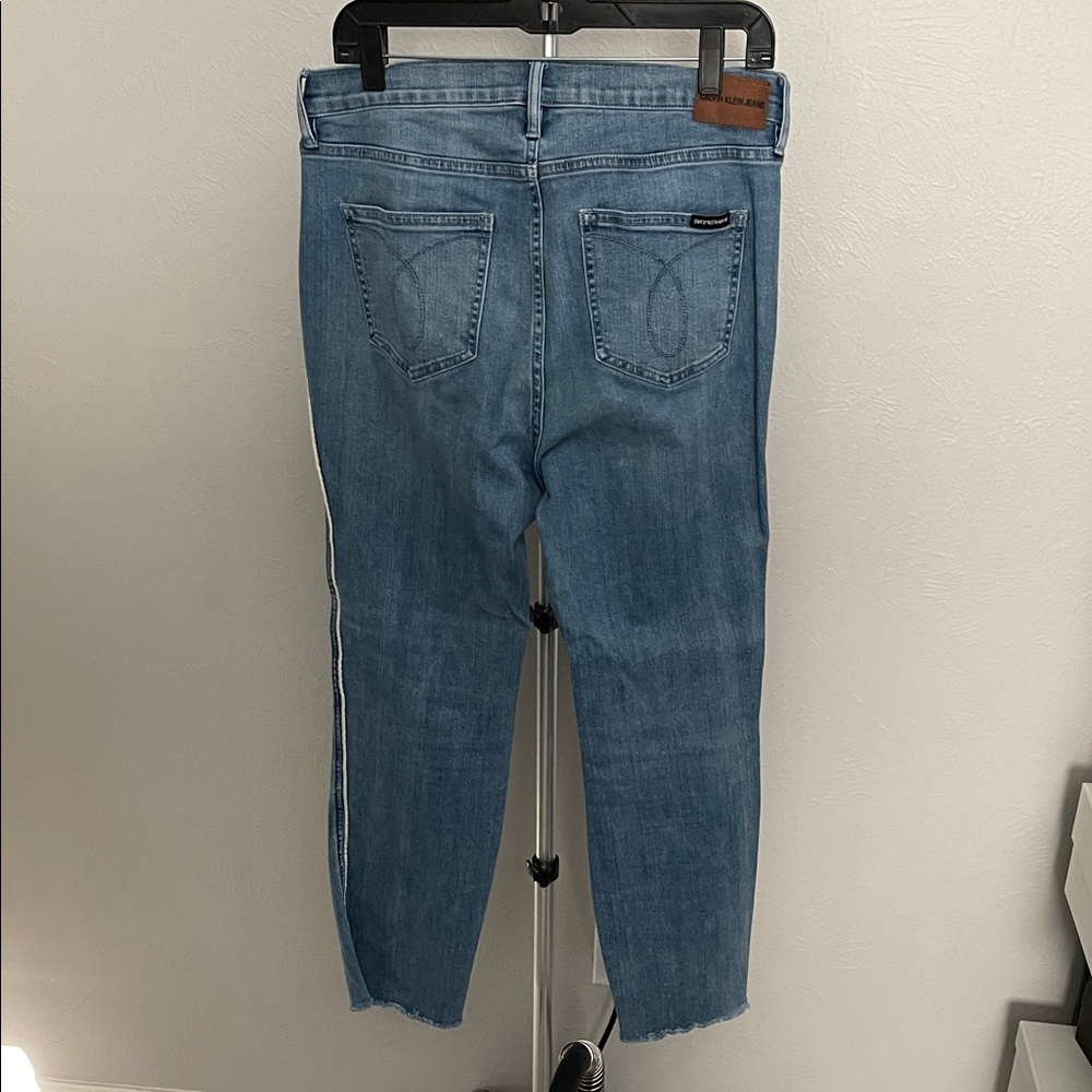 Calvin Klein Women's Denim Straight Leg Jeans - Picture 8 of 9
